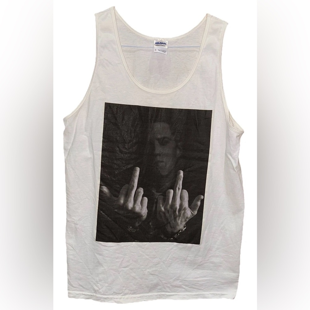 Custom Made Gildan Eminem Middle Finger Tank (M)